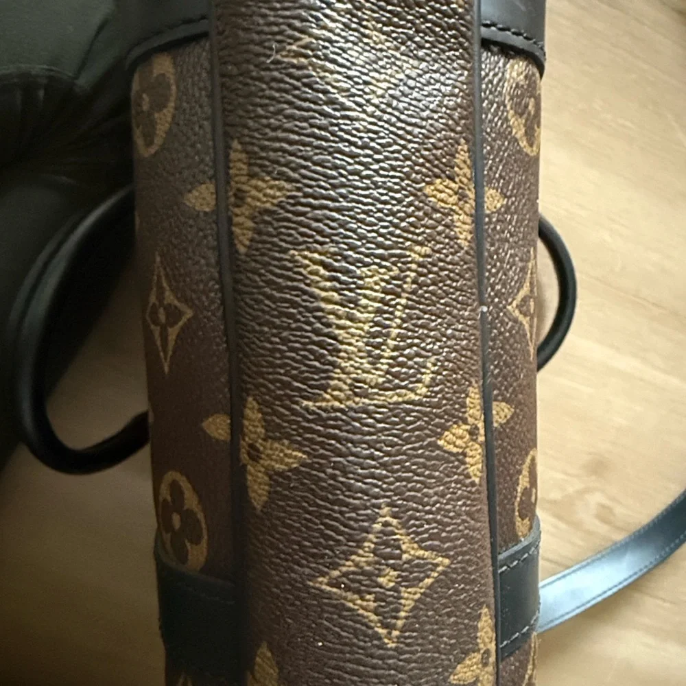 Authentic LOUIS VUITTON Monogram Macassar Porte Documents-Voyage PM